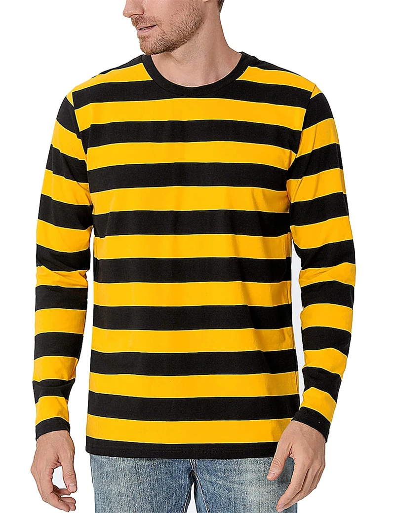 Mens Fashion Summer - T-shirt da uomo a maniche lunghe