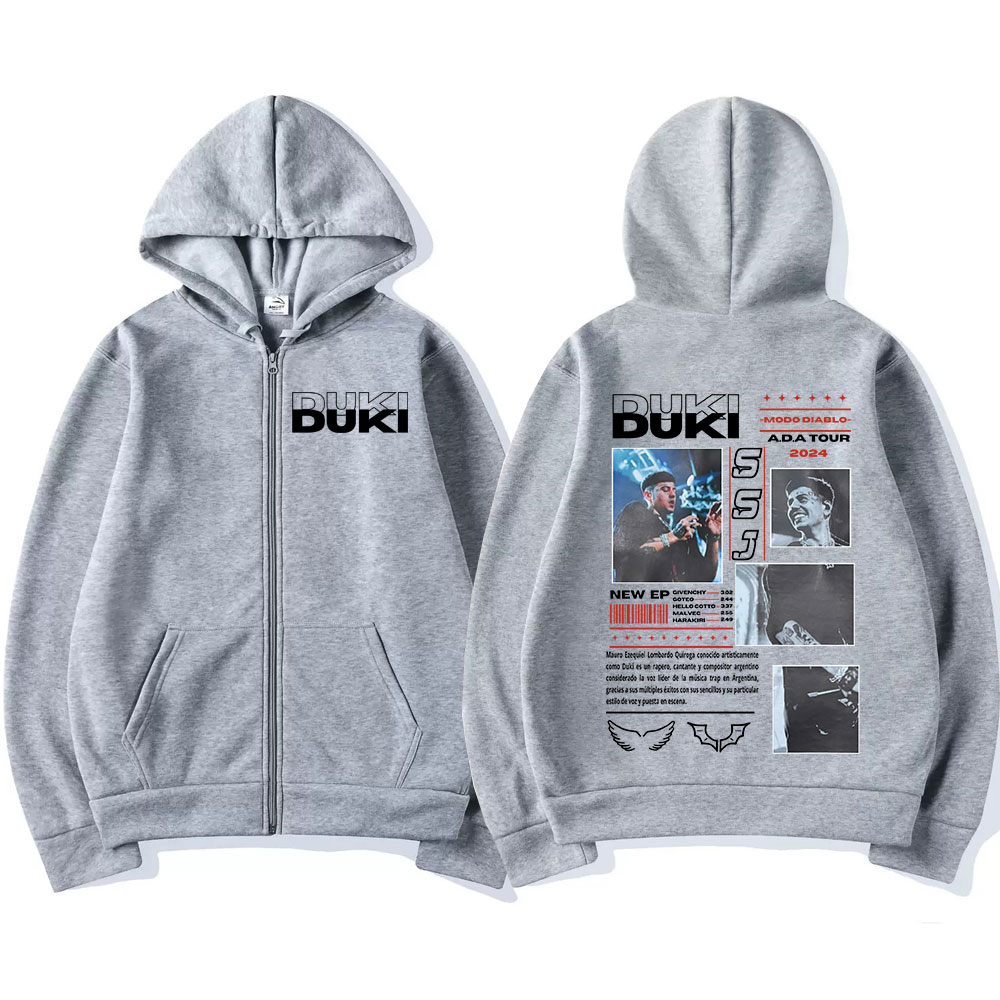Felpe con Zip del Rapper Duki  - Mens Fashion Zip Up Hoodies recensione e prezzo