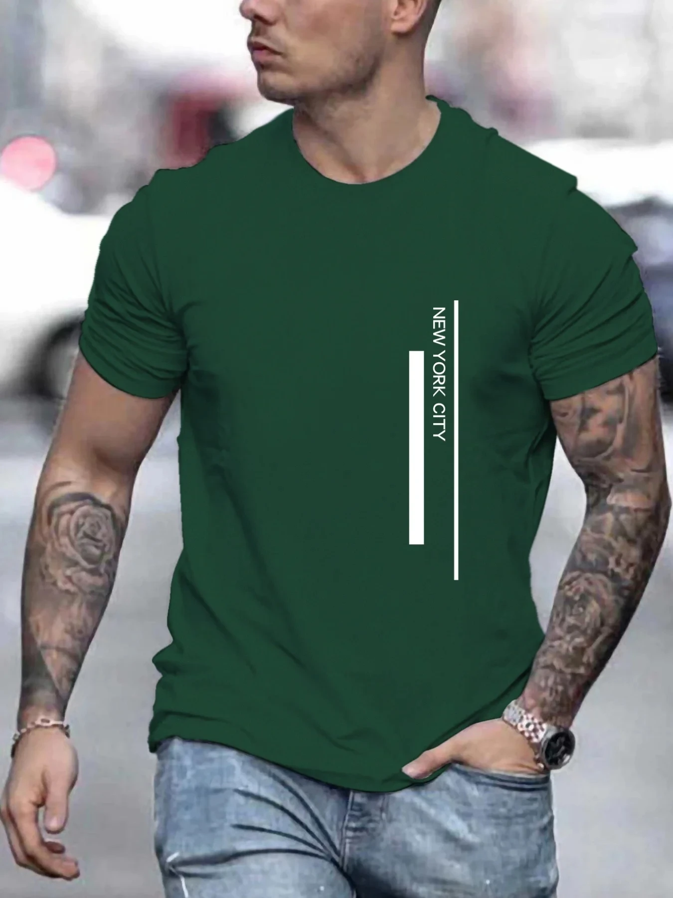 T-shirt con stampa di lettere  - Men'S Fashion New York recensione e prezzo