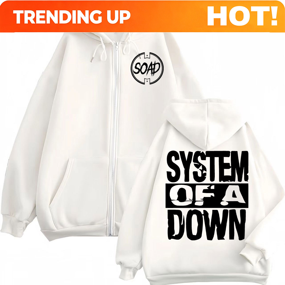 Felpa con cappuccio e zip con  - Mens Fashion Zip Up Hoodies recensione e prezzo