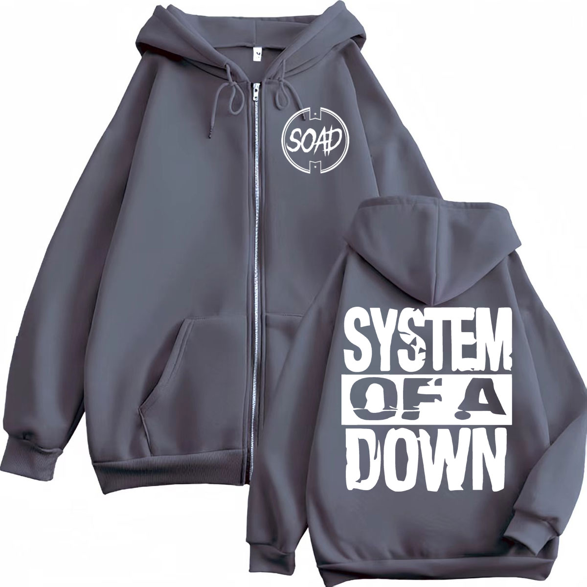 Felpa con cappuccio e zip con  - Mens Fashion Zip Up Hoodies recensione e prezzo