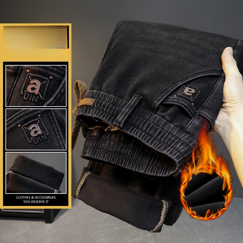 Jeans in pile da uomo, nuovi,  - Men'S Fashion Grey Jeans recensione e prezzo